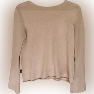 Chelsea & Violet Light Tan-Pink Knit Top